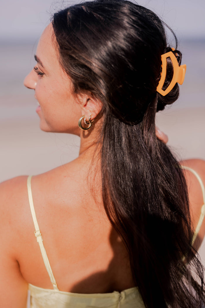 TELETIES Open Hair Clip | Small | Mango for it!