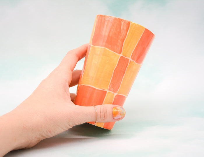 Orange and Yellow Cup
