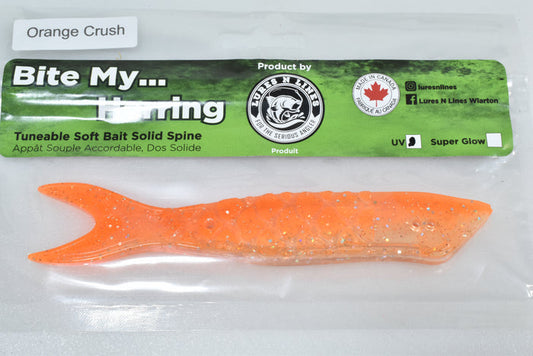 bite my herring artificial salmon trout cut bait