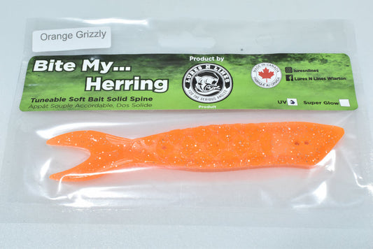 bite my herring artificial salmon trout cut bait