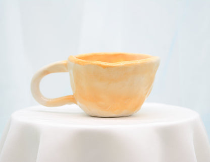 Orange Sprayed Cup - Juice Ceramics