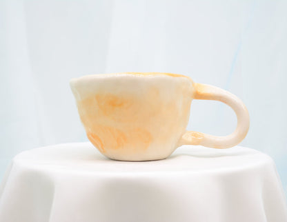 Orange Sprayed Cup - Juice Ceramics