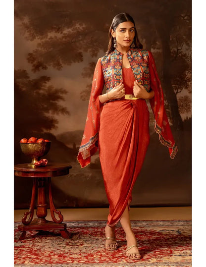 Orani Drape Dress Set
