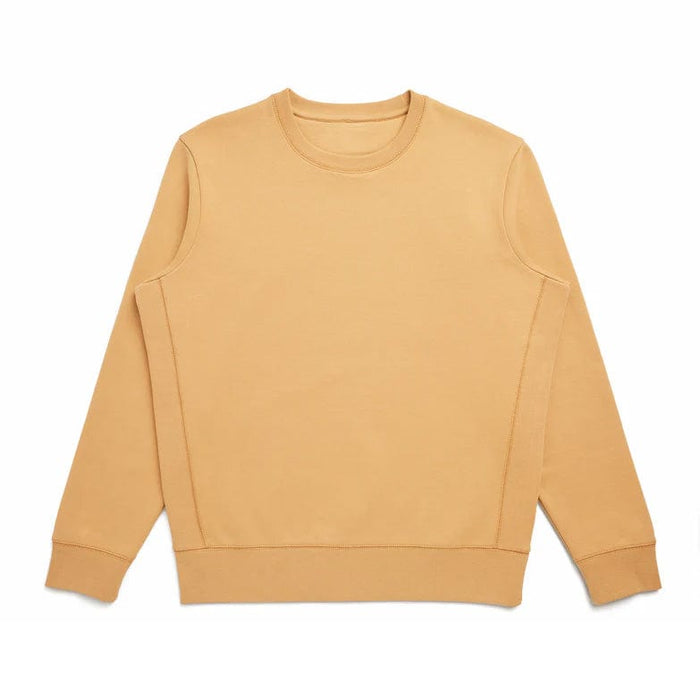 Camel / XS Custom Original Favorites Heavyweight Organic Brushed Cotton Crewneck Sweatshirt - Corporate Gifts