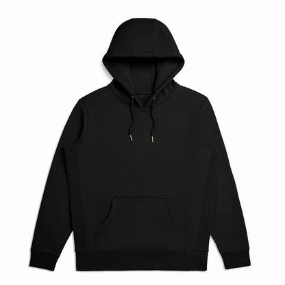 Black / XS Custom Original Favorites Heavyweight Organic Brushed Cotton Hooded Sweatshirt - Corporate Gifts