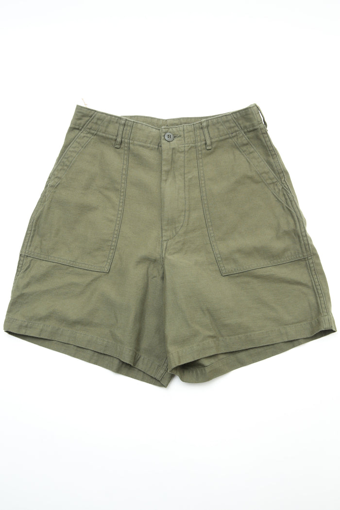 orSlow Women's Fatigue Short Pants - Dark Olive