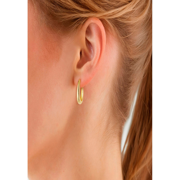 Ovale Creolen gelbgold