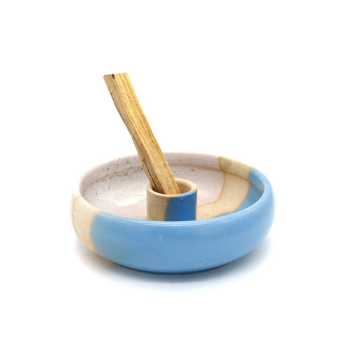 Palo Santo Burner (4 in.) - Light Blue