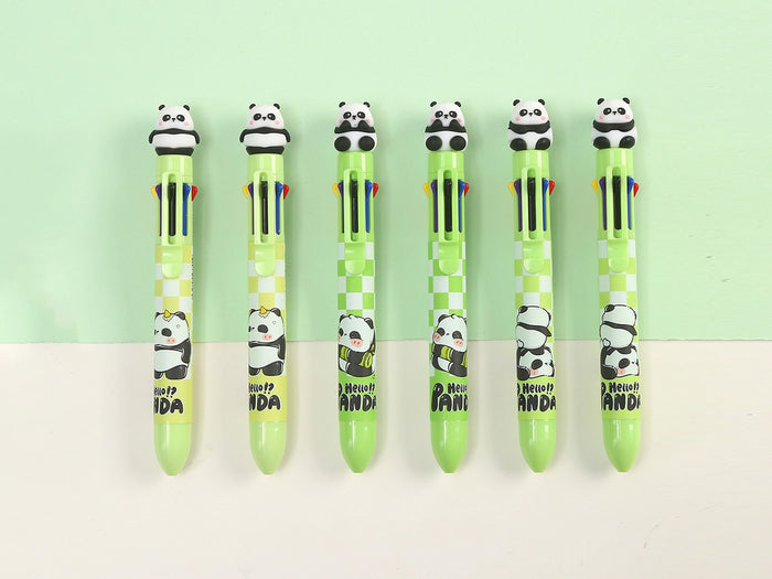 Panda 8-Color Retractable Ball Pen