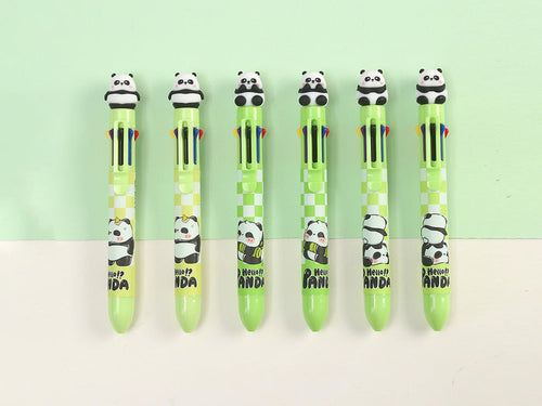 Panda 8-Color Retractable Ball Pen