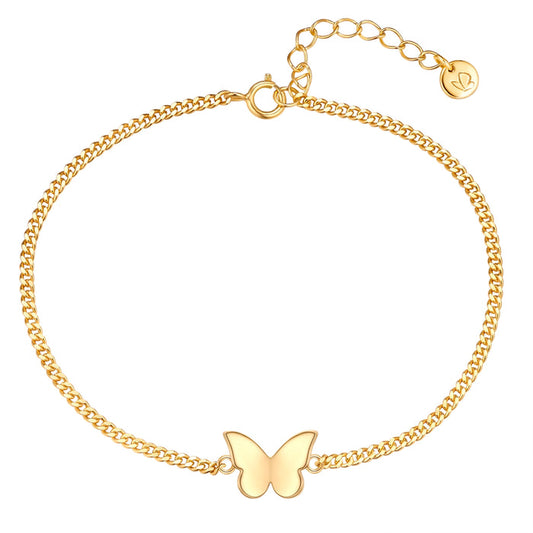 Panzer-Armband Butterfly gold