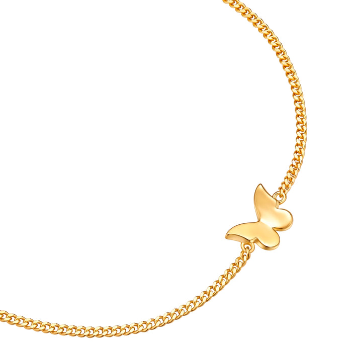 Panzer-Armband Butterfly gold