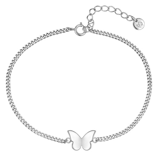 Panzer-Armband Schmetterling silber