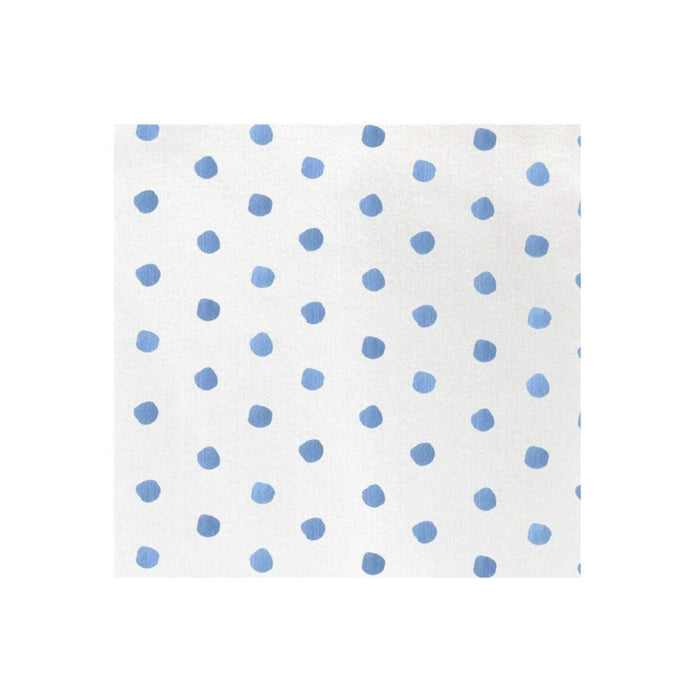 VIETRI Inc. Papersoft Dot Light Blue Cocktail Napkins Pack of 20