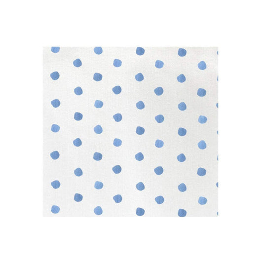 VIETRI Inc. Papersoft Dot Light Blue Cocktail Napkins Pack of 20