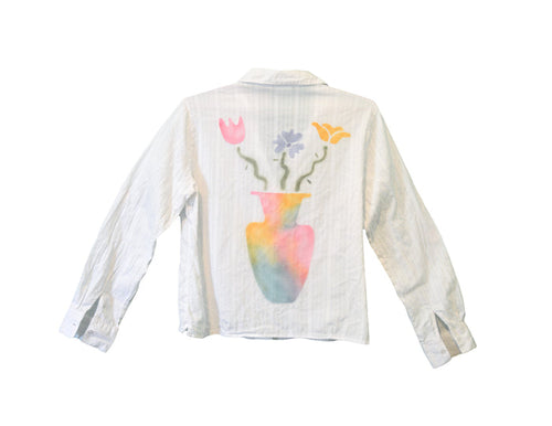Pastel Flower Vase Shirt - Large - Juice Ceramics
