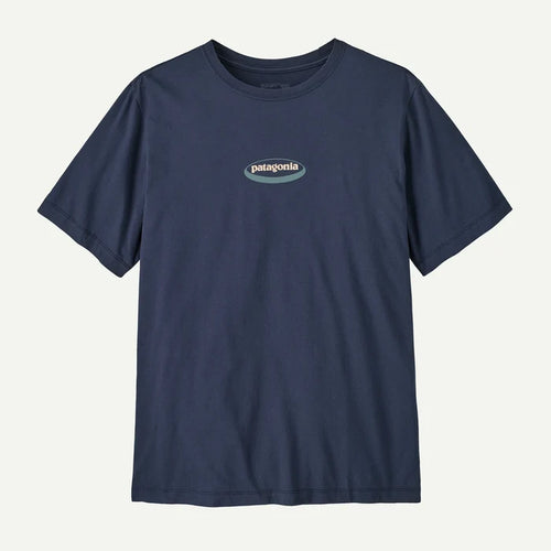 Patagonia Men's '95 Oval Logo T-Shirt - New Navy: Kaleido