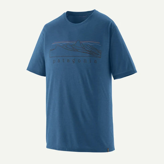 Patagonia Men's Capilene Cool Trail Shirt - Stratapeaks: Aquatic Blue