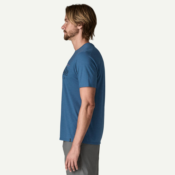 Patagonia Men's Capilene Cool Trail Shirt - Stratapeaks: Aquatic Blue