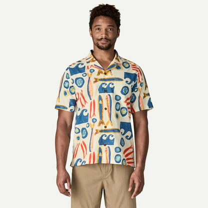 Patagonia Men's Tidal Thread Camp Shirt - Tropiclimb: Hot Ember