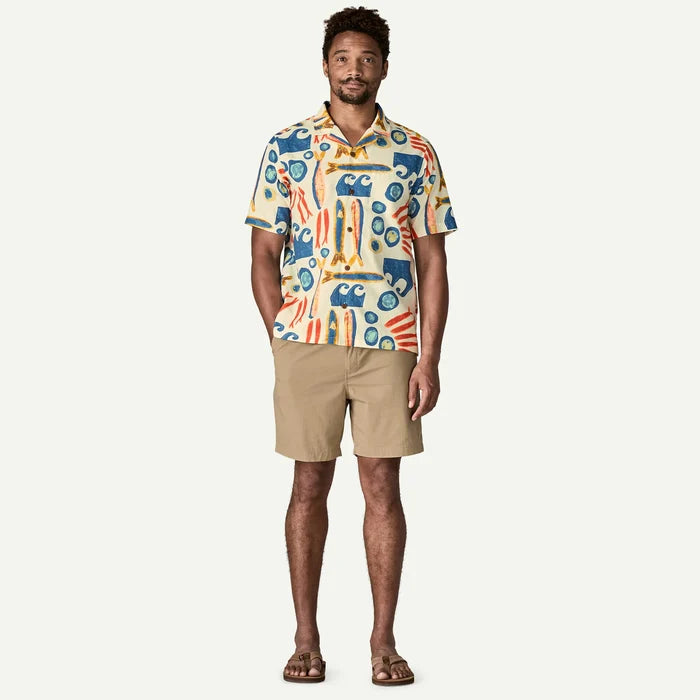 Patagonia Men's Tidal Thread Camp Shirt - Tropiclimb: Hot Ember