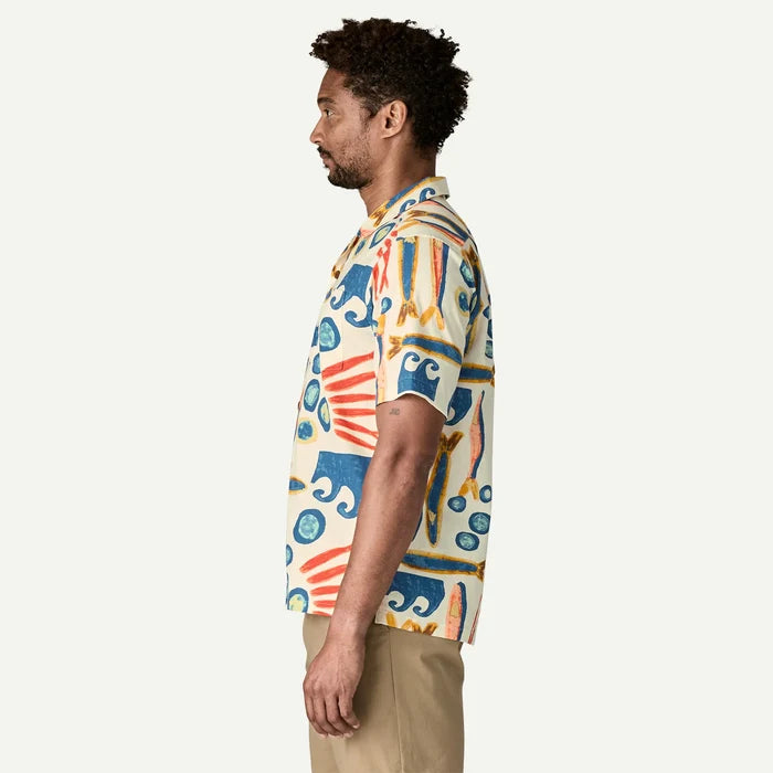 Patagonia Men's Tidal Thread Camp Shirt - Tropiclimb: Hot Ember