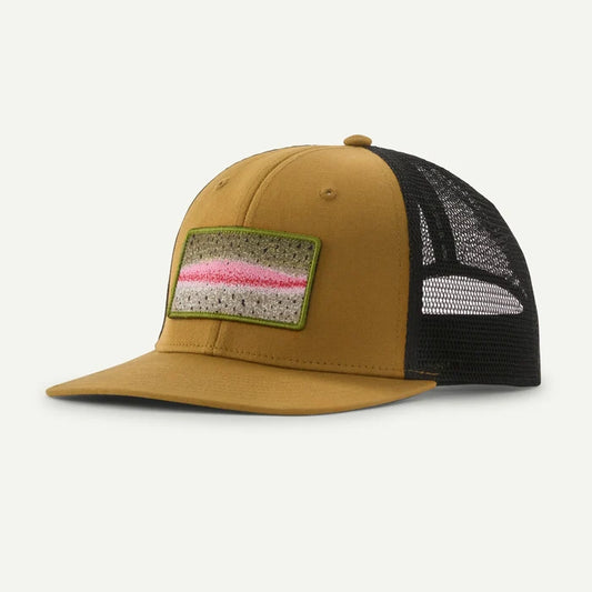 Patagonia Take a Stand Trucker Hat - Rainbow Run: Bobcat Brown