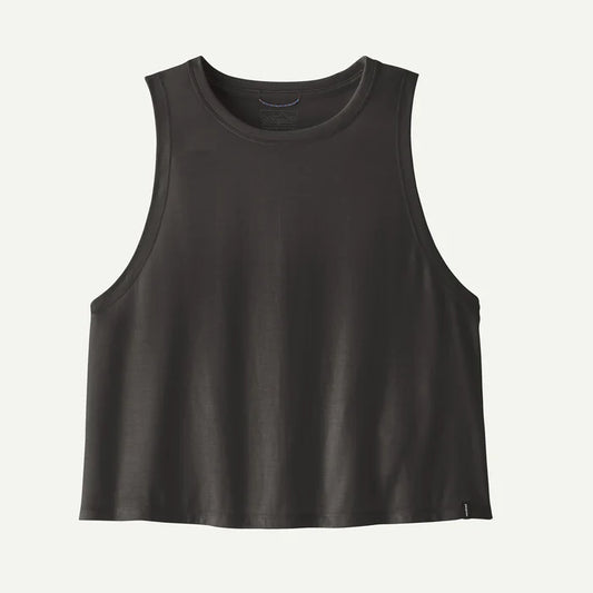 Patagonia Women's Capilene® Cool Trail Cropped Tank - Ink Black