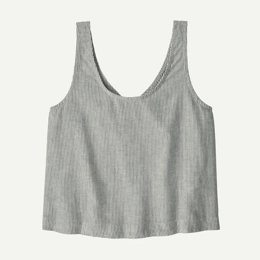 Patagonia Women's Garden Island Top - Solstice Stripe: Smolder Blue