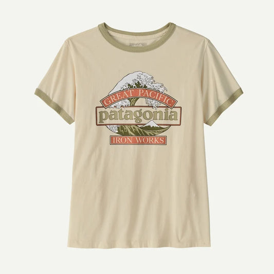 Patagonia Women's Great Waves Ringer Tee - Undyed Natural