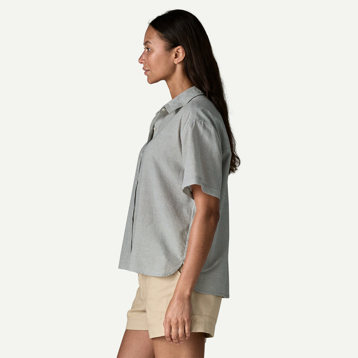 Patagonia Women's Lightweight A/C Shirt - Windowpane Dobby: White