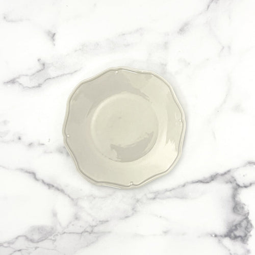 Paula Deen Gray Stoneware Scalloped Edge Salad Plate