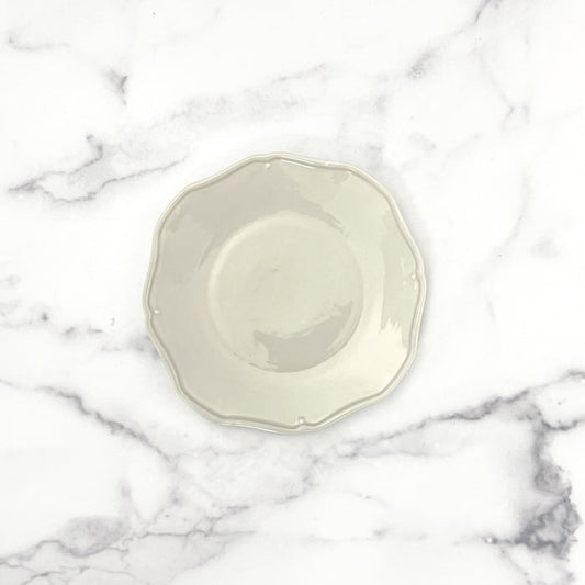 Paula Deen Gray Stoneware Scalloped Edge Salad Plate