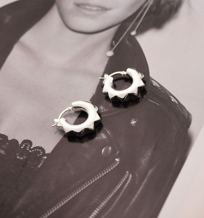 Peak Chunky Hoops | 925 silver