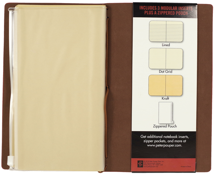 Peter Pauper Press - Burgundy Voyager Notebook