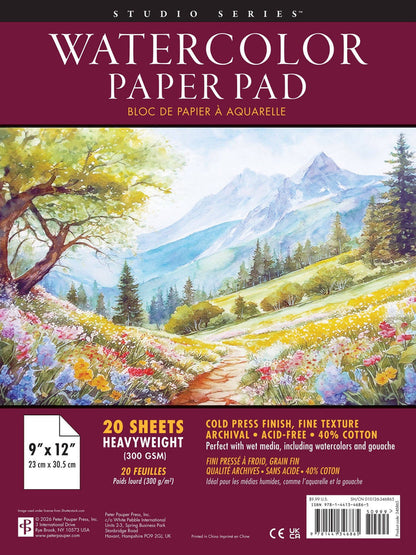 Peter Pauper Press - Studio Series Watercolor Paper Pad