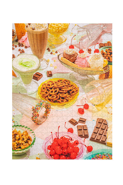 Pezel Puzzles - Spilt Milk | 500 Piece Jigsaw Puzzle w/ Canvas Bag