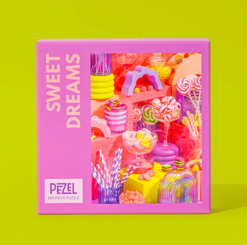 Pezel Puzzles - 🍭 Sweet Dreams 🌈 | 500 Piece Jigsaw Puzzle w/ Canvas Bag