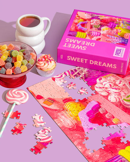 Pezel Puzzles - 🍭 Sweet Dreams 🌈 | 500 Piece Jigsaw Puzzle w/ Canvas Bag