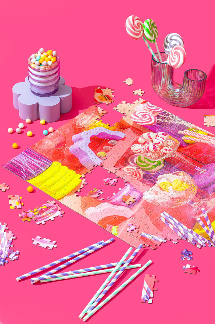 Pezel Puzzles - 🍭 Sweet Dreams 🌈 | 500 Piece Jigsaw Puzzle w/ Canvas Bag