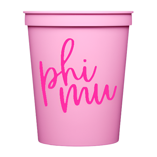 MadHouse Phi Mu Stadium Cups