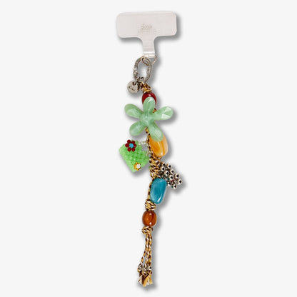 Phone Charms with Universal Tab - Jade Blossom