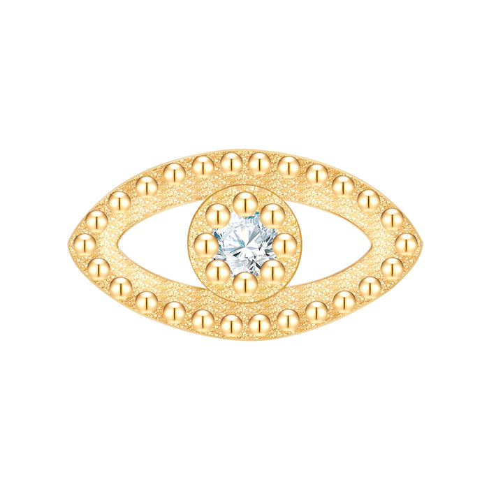 Piercing Allsehendes Auge gold Zirkonia