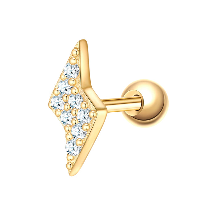 Piercing gold Blitz Zirkonia