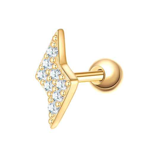 Piercing gold Blitz Zirkonia