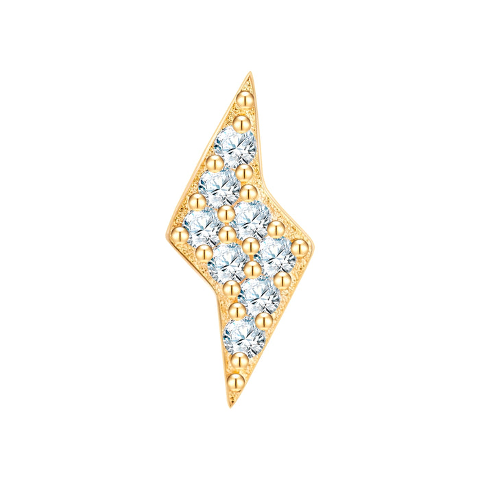 Piercing gold Blitz Zirkonia