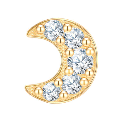 Piercing Mond gold Zirkonia