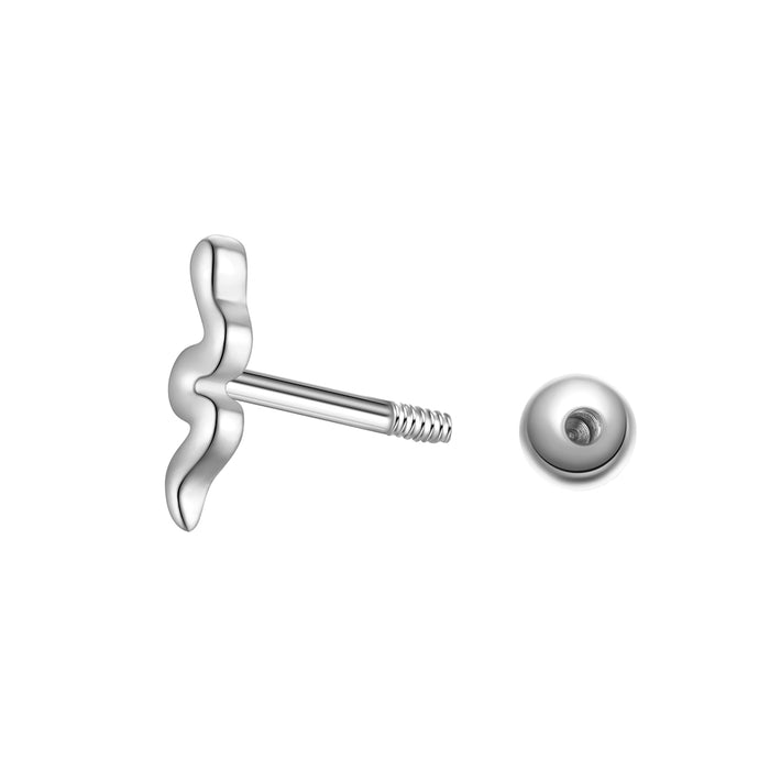 Piercing Schlange silber
