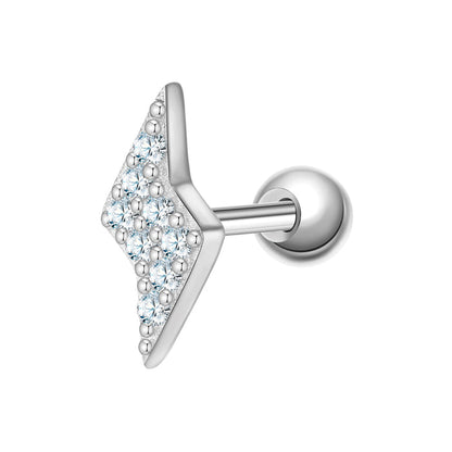 Piercing silber Blitz Zirkonia