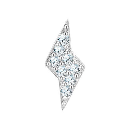 Piercing silber Blitz Zirkonia